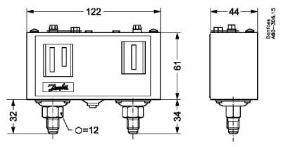 รูปภาพที่1 ของสินค้า : Dual Pressure Control KP15