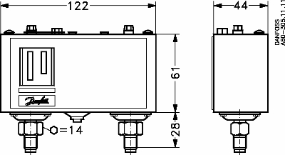 รูปภาพที่1 ของสินค้า : Pressure Control KP15A